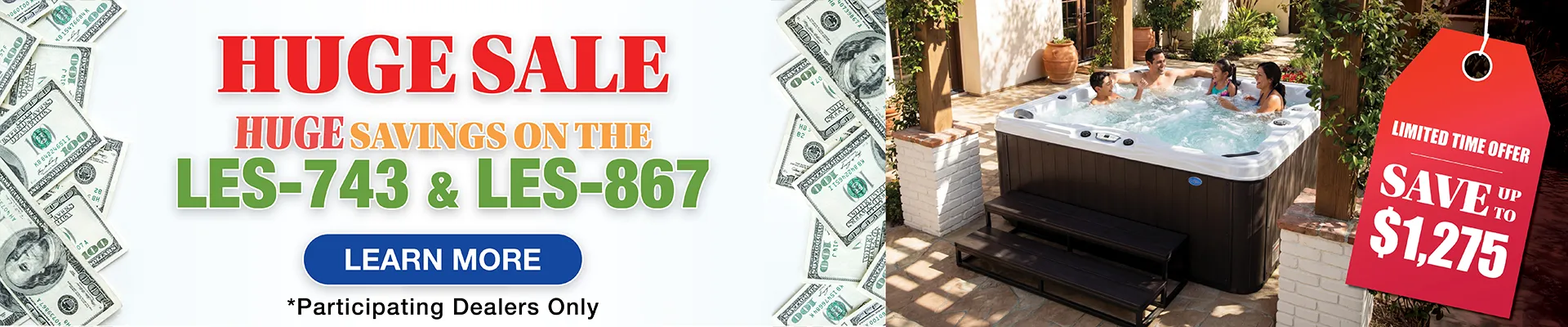 Calspas hot tub being used in a family setting - Victorville